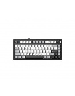 Aula геймърска механична клавиатура Wireless Gaming Mechanical Keyboard F75HE - Black King Magnetic Switch [Linear] (English US), Black, Gray