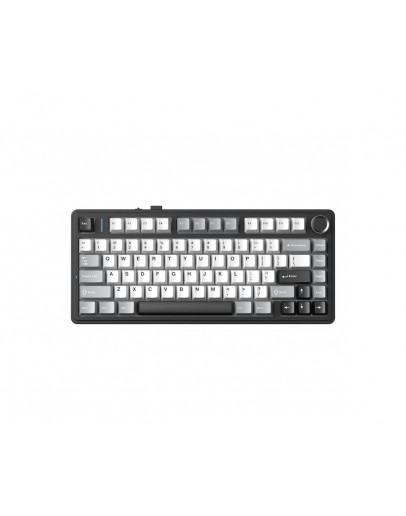 Aula геймърска механична клавиатура Wireless Gaming Mechanical Keyboard F75HE - Black King Magnetic Switch [Linear] (English US), Black, Gray
