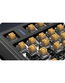 Aula геймърска механична клавиатура Wireless Gaming Mechanical Keyboard F75HE - Black King Magnetic Switch [Linear] (English US), Black, Gray