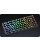 Aula геймърска механична клавиатура Wireless Gaming Mechanical Keyboard F75HE - Black King Magnetic Switch [Linear] (English US), Black, Gray