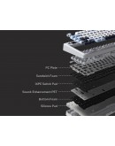 Aula геймърска механична клавиатура Wireless Gaming Mechanical Keyboard F75 MAX - Reaper Switch [Linear] (English US), White, Blue, Purple