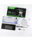 Aula геймърска механична клавиатура Wireless Gaming Mechanical Keyboard F75 MAX - Reaper Switch [Linear] (English US), White, Blue, Purple