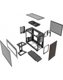 Lian Li кутия Case mATX - DAN Cases B4 Wood Edition - White