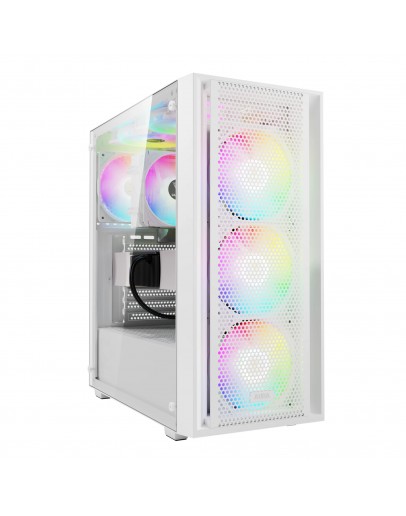 Gamdias кутия Case ATX - AURA GC2 Elite White - Mesh, RGB, Tempered Glass
