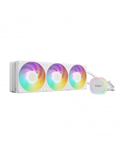 Gamdias водно охлаждане Water Cooling 360mm - AURA GL360 v2 WH - aRGB