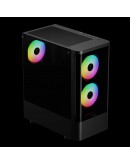 Gamdias кутия Case ATX - TALOS E3 CG - 3 x 120 mm A-RGB, Curved Glass