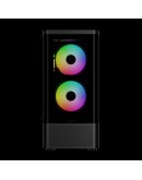 Gamdias кутия Case ATX - TALOS E3 CG - 3 x 120 mm A-RGB, Curved Glass