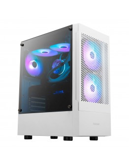 Gamdias кутия Case ATX - TALOS E3 MESH White - aRGB, Tempered Glass