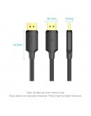 Vention Кабел Cable - Display Port v1.2 DP M / M Black 4K 3.0M - HAKBI