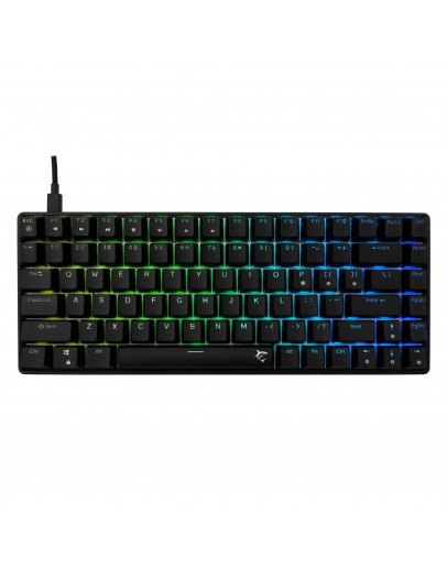 White Shark геймърска механична клавиатура Gaming Mechanical Keyboard HAMACHI - YUSYA 5P Blue Switches (English US), Black