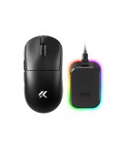 MCHOSE професионална геймърска мишка A7 V2 Ultra Black - Wireless Gaming Mouse - Dual 8K, Omron Mechanical