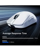 MCHOSE професионална геймърска мишка A7 V2 Ultra Black - Wireless Gaming Mouse - Dual 8K, Omron Mechanical