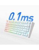 MCHOSE геймърска механична клавиатура Gaming Mechanical Keyboard Jet75 - 8K, Kailh Magnetic God Switch [Linear] (English US), Black