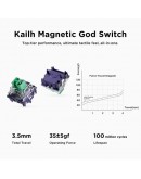 MCHOSE геймърска механична клавиатура Gaming Mechanical Keyboard Jet75 Topographic - 8K, Kailh Magnetic God Switch [Linear] (English US), Black