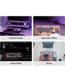 MCHOSE геймърска механична клавиатура Wireless Gaming Mechanical Keyboard UT98 Classic Therapy - Silent Peach V3 Switch [Linear] (English US)