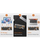 MCHOSE геймърска механична клавиатура Wireless Gaming Mechanical Keyboard UT98 Classic Therapy - Silent Peach V3 Switch [Linear] (English US)