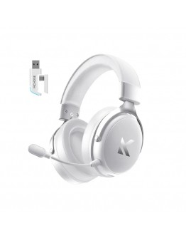 MCHOSE безжични геймърски слушалки Wireless Gaming Headphones - V9 Pro Icy White - Bluetooth , 2.4G