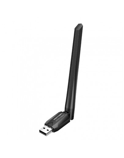Vention безжичен адаптер WiFi USB adapter Dual Band, 650Mbps, Black - KDTB0