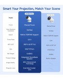 MagCubic преносим мултимедиен проектор Portable Multimedia Projector HY300 Pro+ - 4K, Android 11, Wi-Fi, Bluetooth 5.4