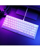 Marvo геймърска клавиатура Gaming Mechanical keyboard 61 keys TKL Hecate 61R WH - KG962G White - RED switches, RGB (English US)