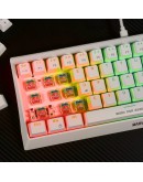 Marvo геймърска клавиатура Gaming Mechanical keyboard 61 keys TKL Hecate 61R WH - KG962G White - RED switches, RGB (English US)