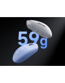 MCHOSE професионална геймърска мишка G3 V2 White - Wireless Gaming Mouse - 1K, Omron Mechanical