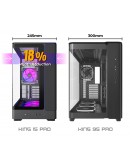 Montech кутия Case mATX - KING 15 PRO (B) - 4 x 120 mm A-RGB, USB-C