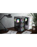 Montech кутия X3 MESH, Mid-tower Case, TG, 6 fixed RGB Fans, Black