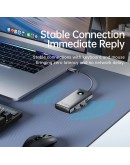 Orico докинг станция Docking Station Type-C - PW11-6PR-GY-EP - HDMI x 1, USB-C x 1, USB3.0 x 3, USB-C PD100W x 1, LAN x 1 (1Gbps)
