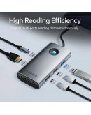Orico докинг станция Docking Station Type-C - PW11-6PR-GY-EP - HDMI x 1, USB-C x 1, USB3.0 x 3, USB-C PD100W x 1, LAN x 1 (1Gbps)
