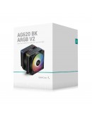 DeepCool охладител CPU Cooler AG620 BK - Addressable RGB V2, Dual-Tower - LGA1851/AM5