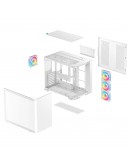 DeepCool кутия Case ATX - CG530U 4F WH - 4 ARGB Fans
