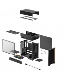 DeepCool кутия Case ATX - CL660 - Modular Split-Chamber, 2 ARGB fans