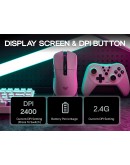 Aula професионална геймърска мишка Wireless Gaming Mouse SC590 PRO - Smart Display, Black