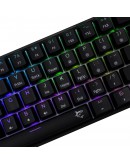 White Shark геймърска механична клавиатура Gaming Mechanical Keyboard SHINOBI 2 - YUSYA 5P Blue Switches (English US), Black