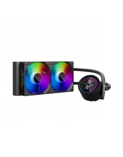 1stPlayer водно охлаждане Water Cooling 240mm - Thunderstorm TS4 240 Black - Digital Display, aRGB