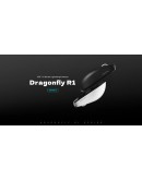 VXE професионална геймърска мишка Wireless Gaming Mouse Dragonfly R1 1K - Huano Ice Berry Pink Dot Switches, White