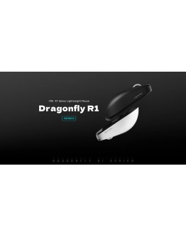 VXE професионална геймърска мишка Wireless Gaming Mouse Dragonfly R1 1K - Huano Ice Berry Pink Dot Switches, White