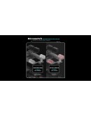 VXE професионална геймърска мишка Wireless Gaming Mouse Dragonfly R1 1K - Huano Ice Berry Pink Dot Switches, White