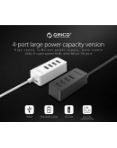 Orico хъб USB2.0 HUB 4 port - USB/Micro USB input, Black - W5P-U2-030-BK-EP