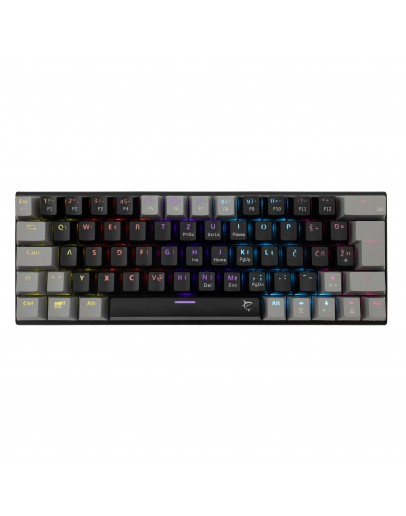 White Shark геймърска механична клавиатура Gaming Mechanical Keyboard WAKIZASHI 2 - Red Switches (English US), Black, Gray