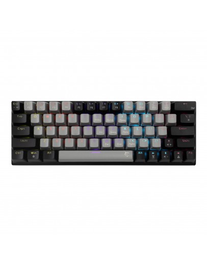 White Shark геймърска механична клавиатура Gaming Mechanical Keyboard WAKIZASHI 2 - Red Switches (English US), Gray, Black