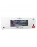 White Shark геймърска механична клавиатура Gaming Mechanical Keyboard WAKIZASHI 2 - Red Switches (English US), Gray, Black