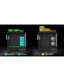 Zalman кутия Case ATX - Chronix BLACK - 3 x 120 mm A-RGB, USB-C, Tempered Glass
