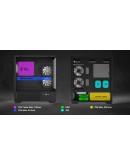 Zalman кутия Case ATX - Chronix BLACK V2 - 3 x 120 mm A-RGB, USB-C, Tempered Glass