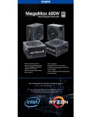 Zalman захранване PSU MegaMax 600W 80+ ZM600-TXII