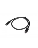 Lanberg USB-C M/F 3.1 cable 0.5m, Black