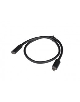 Lanberg USB-C M/F 3.1 cable 0.5m, Black