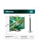 Hisense 55 E8S, 4K Ultra HD 3840x2160, ULED, Quant