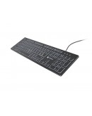 Natec Keyboard Herring Glow US, White Backlight